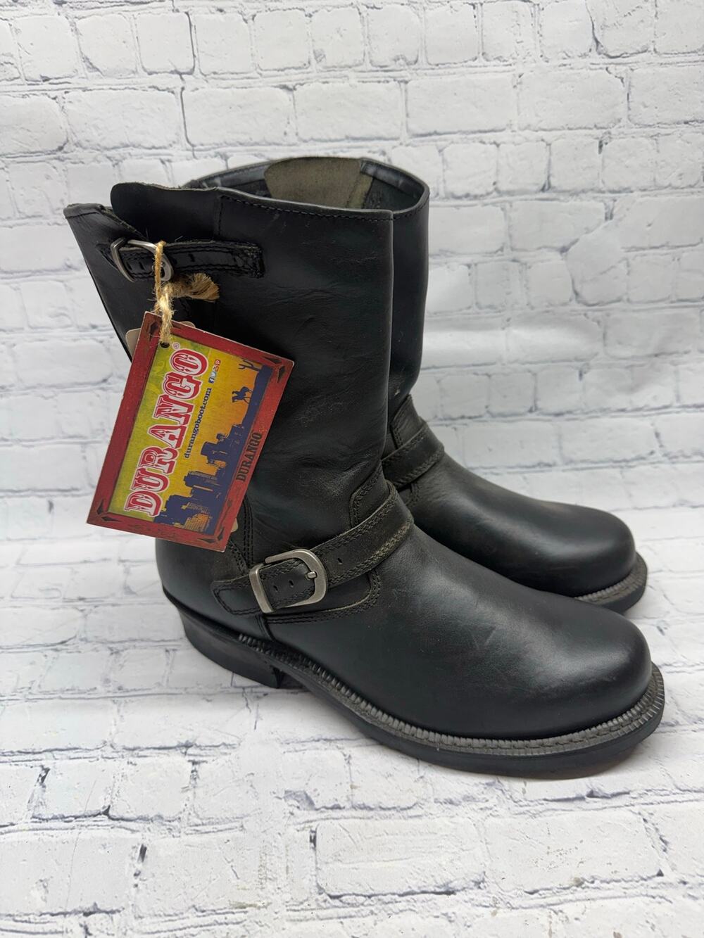 NWT Women's Durango Black Leather Harness Riding Boots 9" Size 11